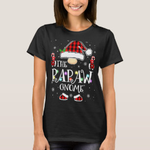 T-shirt Papaw Gnome Buffalo Plaid Matching Family Christma
