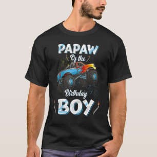 T-shirt Papaw Of Anniversaire Garçon Monster Camion Annive