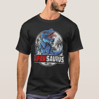 T-shirt Papawsaurus Rex Dinosaur Famille Correspondant 1