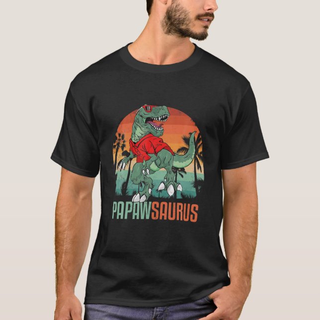T-shirt Papawsaurus T Rex Papaw Saurus Dinosaur portant le (Devant)
