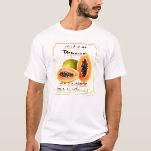 T-shirt Papaya Vegan Fruits Et Légumes Sains