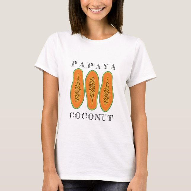 T-shirt Papaye coco juteuse (Devant)