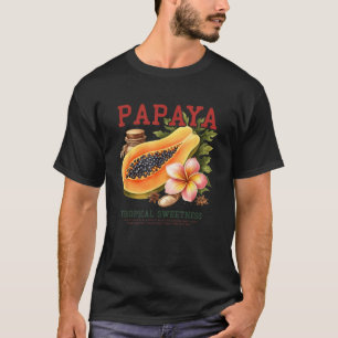 T-shirt Papaye Douceur Tropicale Saveur Exotique