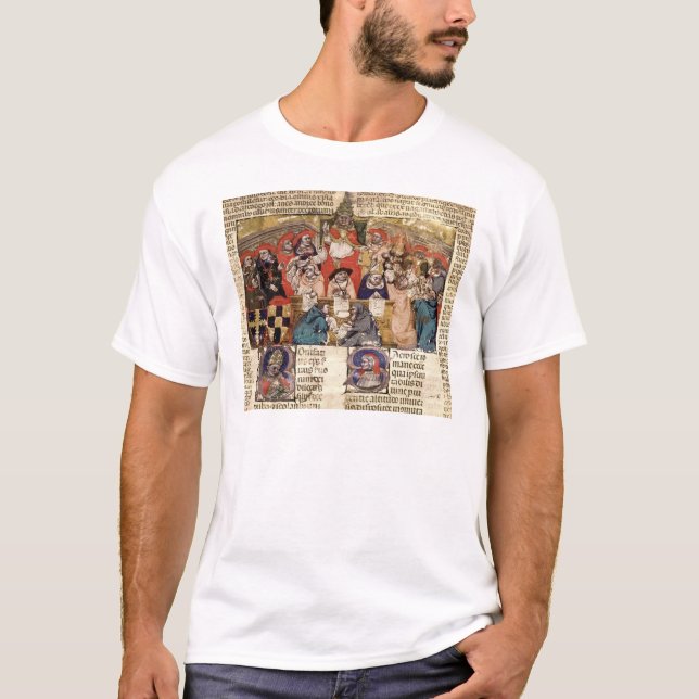 T-shirt Pape Boniface VIII présidant au-dessus d'a (Devant)