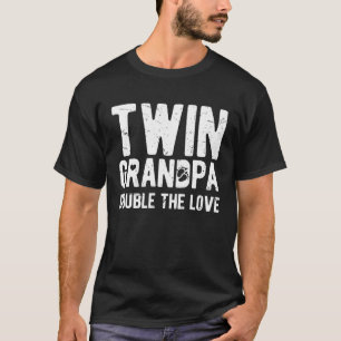 T-shirt Papé double jumeaux deux fois l'amour Papy jumeau