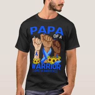 T-shirt Pape Mains D'Un Guerrier Alopécie Sensibilisation