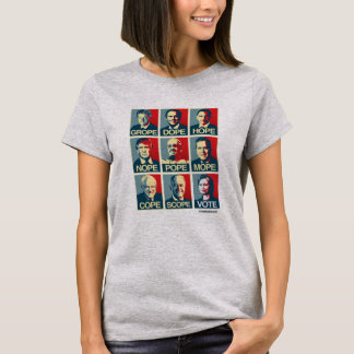 T-shirt Pape Mope Cope Scope Vote de Nope d'espoir de