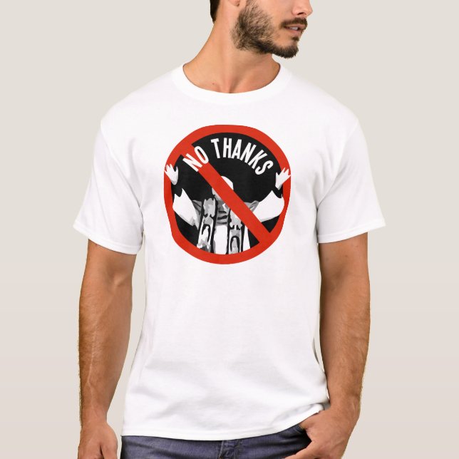 T-shirt Pape No Thanks (Devant)