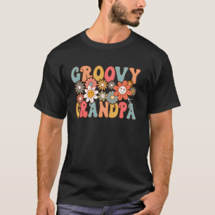 T-shirt Papé Rétro Groovy 1er Anniversaire Famille Assorti