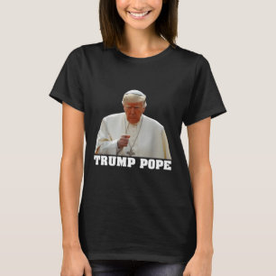 T-shirt Pape Trump Drôle Trump Vatican Chrétien Rétro Chu