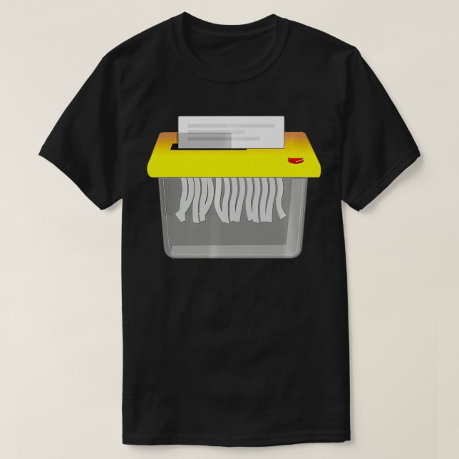T-shirt Paper Shredder Premium  (Design devant)