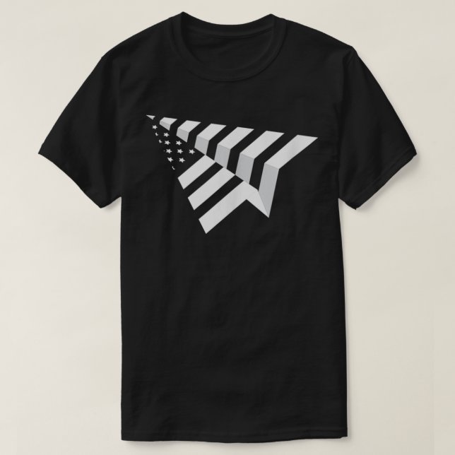 T-shirt Papers Plane USA Papers Airplane  (Design devant)