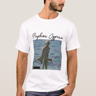 T-shirt Paphos Statue Boy and Fish, Signature