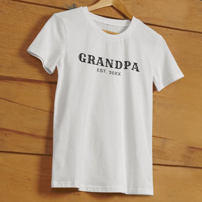 T-shirt Papi a créé une typographie noire audacieuse (Créateur téléchargé)