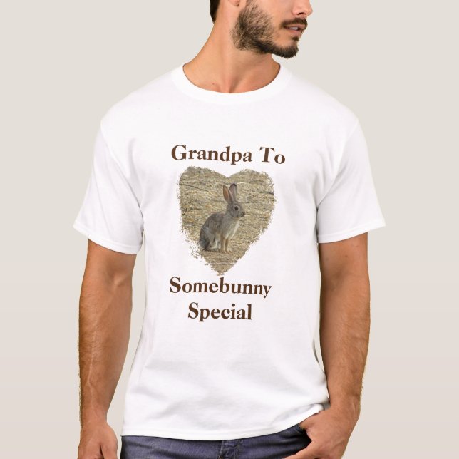 T-shirt Papi à Somebunny Lapin Spécial Cœur (Devant)