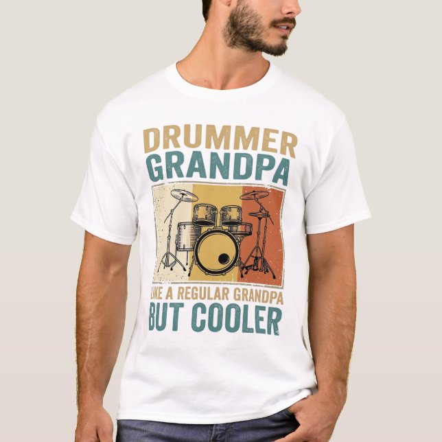 T-shirt Papi batteur comme un grand-père normal mais plus  (Devant)