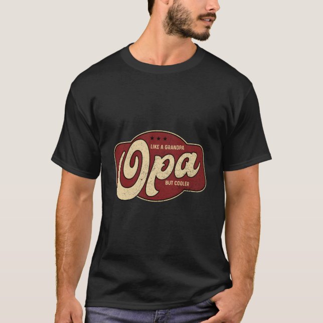 T-shirt Papi comme un grand-père mais euh Papi grand-père (Devant)
