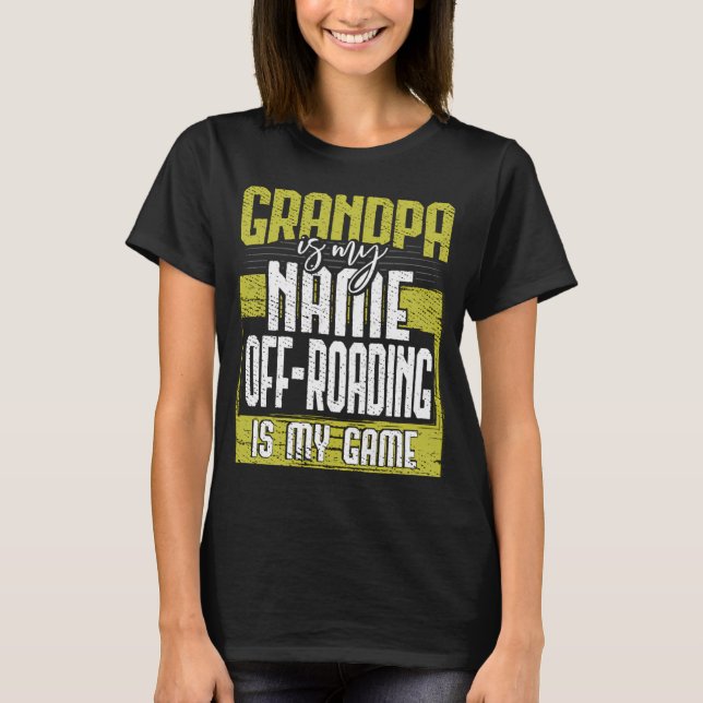 T-shirt Papi Cool est mon nom Tout-terrain est mon jeu Gra (Devant)