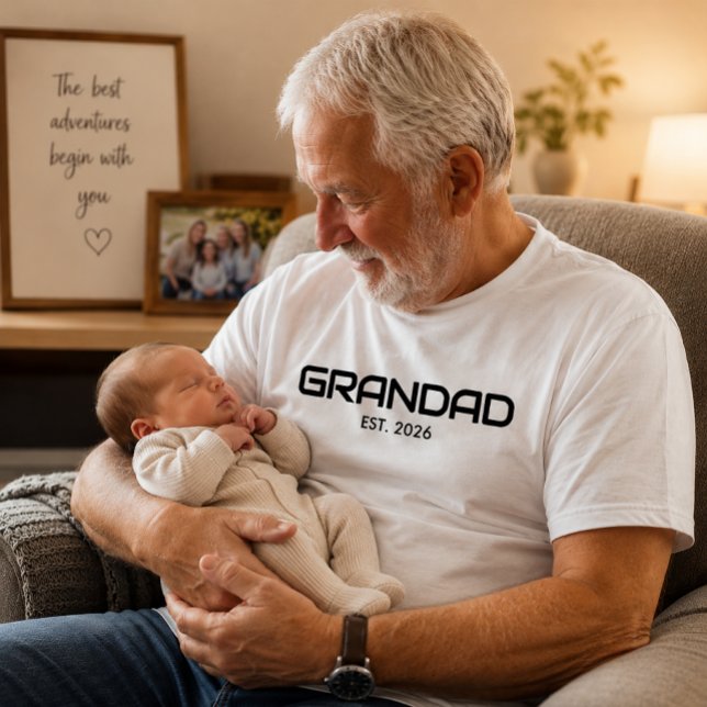 T-shirt Papi Créé Nouveau Cadeau pour Papi (Créateur téléchargé)