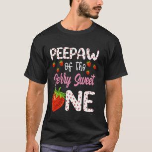 T-shirt Papi De La Douce Baie De Fraise Premier Anniversai