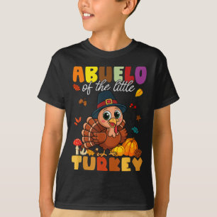 T-shirt Papi de la petite dinde bébé Show de Thanksgiving
