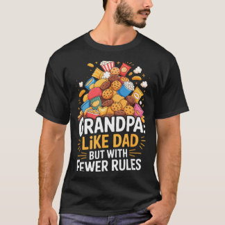 T-shirt Papi drôle avec moins de règles 