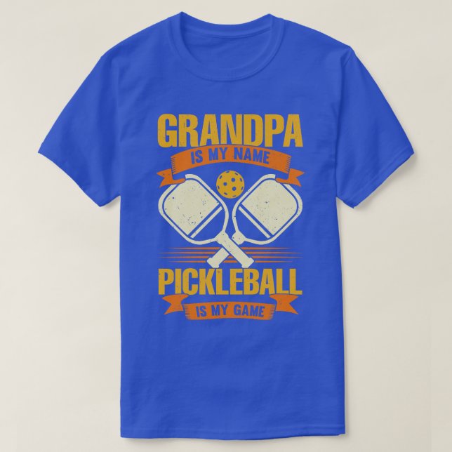T-shirt Papi est mon nom Pickleball est mon jeu  (Design devant)
