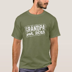 T-shirt Papi établi t shirts Année personnalisable
