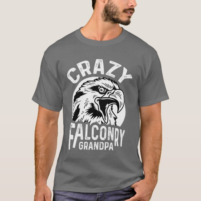 T-shirt Papi fauconnerie folle cadeau de biologiste de la  (Devant)