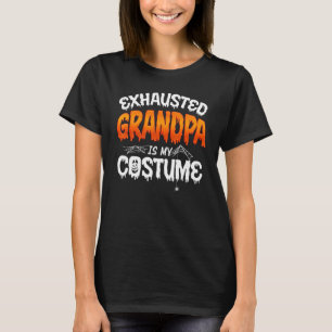 T-shirt Papi Halloween Épuisé Papi Est Mon Déguisement