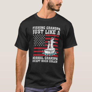 T-shirt Papi pêcheur Grand-père comme un grand-père normal