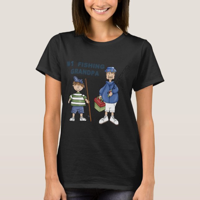 T-shirt Papi pêcheur numéro #1 (Devant)