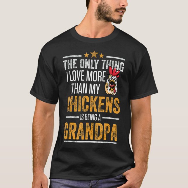 T-shirt Papi Poulet Homme (Devant)