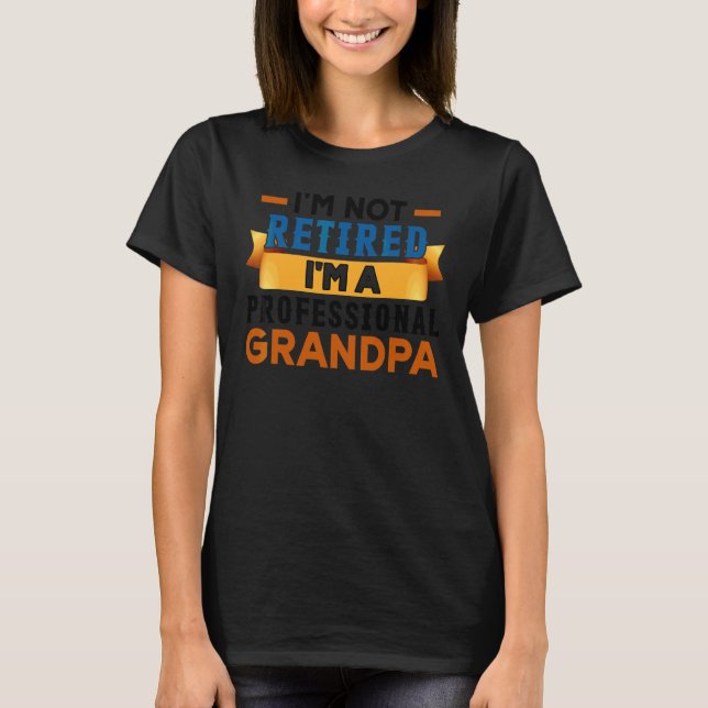 T-shirt Papi retraité pour hommes Fête des pères (Devant)