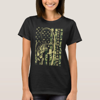 T-shirt Papi super cool camouflage drapeau américain gras 