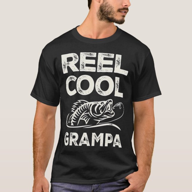 T-shirt Papi super cool de la pêche drôle (Devant)