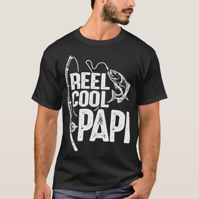 T-shirt Papi Super Drôle de Pêche Papy (Devant)