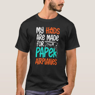 T-shirt Papier Avion plié Plider Plider Origami