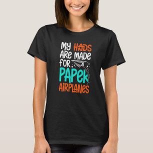 T-shirt Papier Avion plié Plider Plider Origami