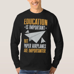 T-shirt Papier Avion plié Plider Plider Origami