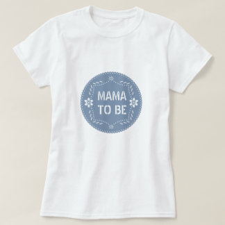 T-shirt Papier bleu foncé picado maman pour être bébé garç