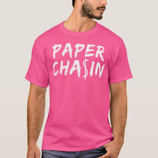 T-shirt Papier Chasin Style Hip hop urbain Hustler