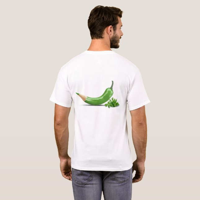 T-shirt papier chili (Dos entier)