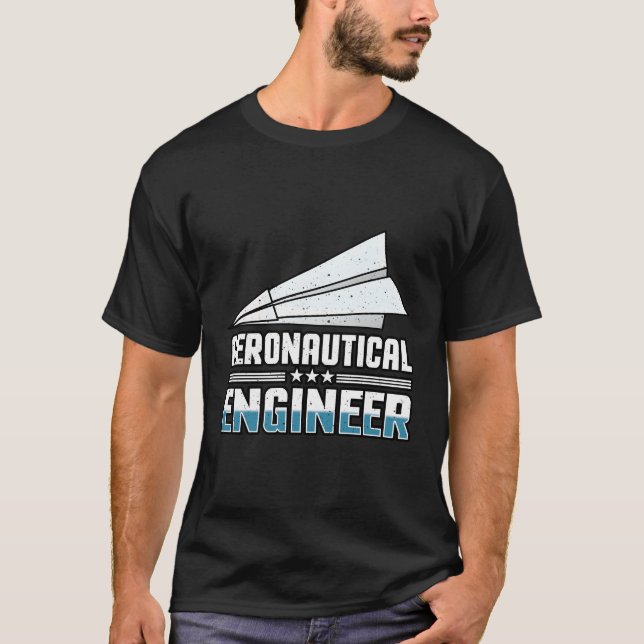 T-shirt Papier de l'ingénieur aéronautique Cadeau avion (Devant)