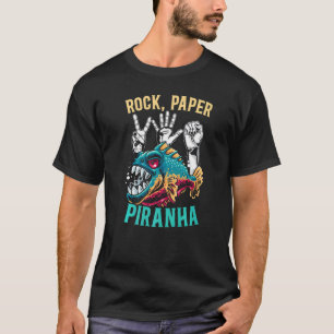 T-shirt Papier de roche Piranha Whisperer Poisson Aquarist