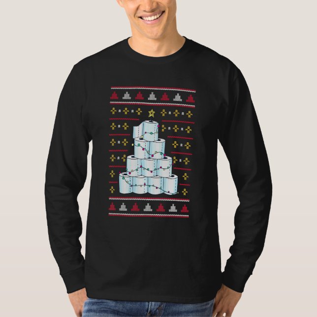 T-shirt Papier de toilette de Noël (Devant)