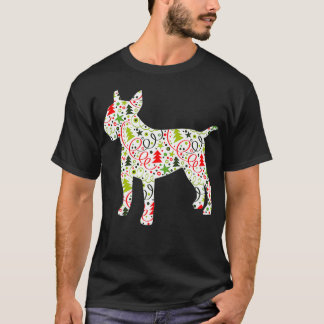 T-shirt Papier d'enveloppement de chien noël Tétrrier