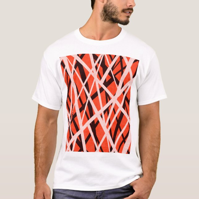 T-shirt Papier géométrique Abstrait : Texture haute vitess (Devant)