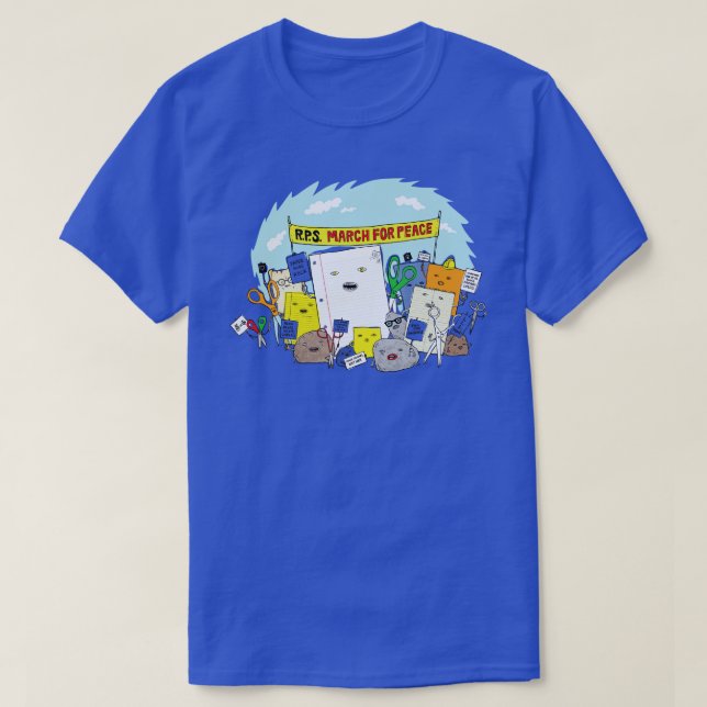 T-shirt Papier Hugs Rock (Design devant)