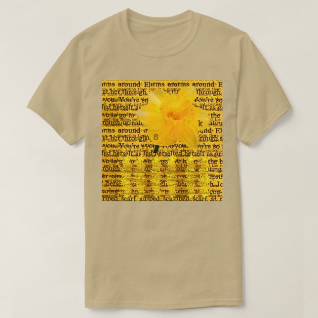 T-SHIRT PAPIER JAUNE (Design devant)